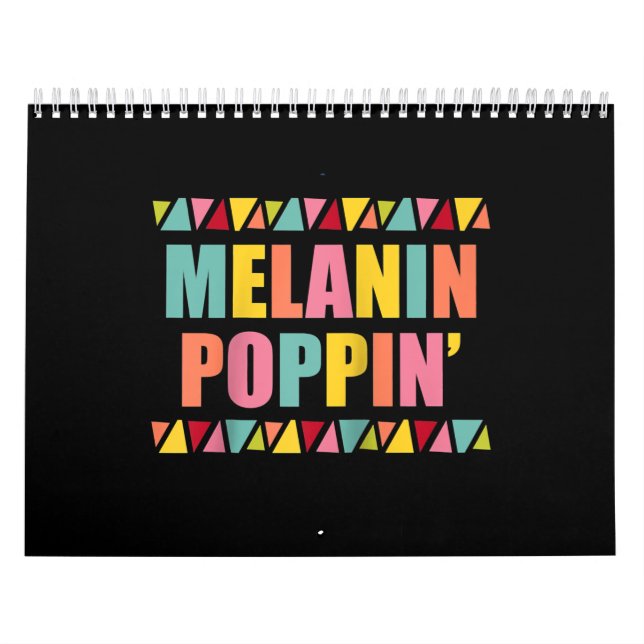Calendario Melanin Poppin 1990 Hip Hop Baile Negro Orgullo (Tapa)