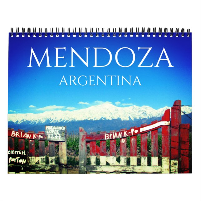 Calendario mendoza argentina (Tapa)