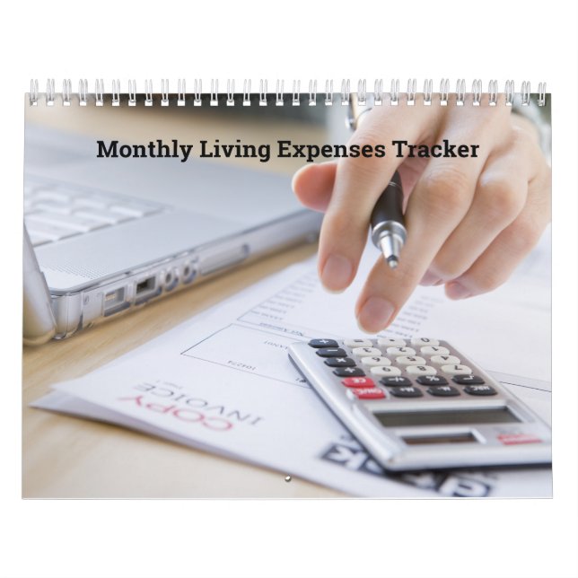 Calendario Mensual 2026 Hojas de gastos de vida (Tapa)