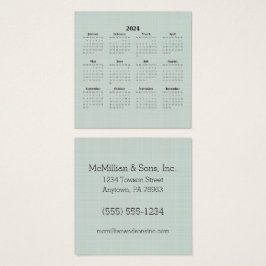 Calendario mensual de 2024 Personalizado de línea