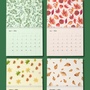 Calendario mensual de arte botánico inspirado en l