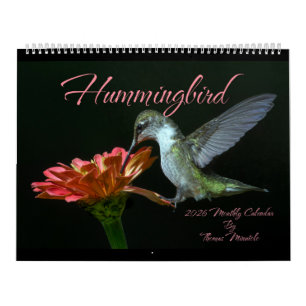 Calendario Mensual de Colibríes 2026 de Tom Minuto