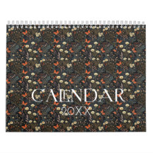 Calendario mensual de Cottagecore