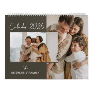 Calendario Mensual de Fotos Familiares Estética Mi