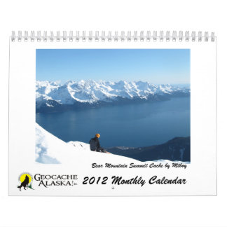Calendario mensual de GeocacheAlaska 2012