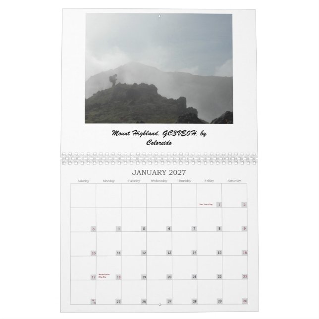 Calendario mensual de GeocacheAlaska 2013 (Jan 2027)