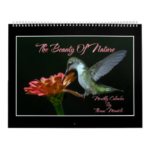 Calendario mensual de la belleza de la naturaleza