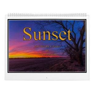Calendario mensual de la puesta del sol de Tom