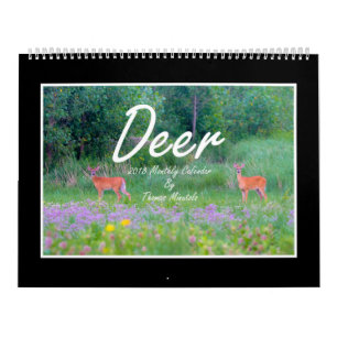 Calendario mensual de los ciervos 2018 de Thomas