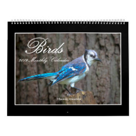 Calendario mensual de los pájaros 2019 de Thomas