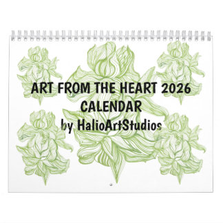 Calendario mensual de pared 2026