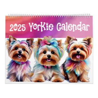 Calendario mensual de Yorkshire Terrier "Yorkie" 2
