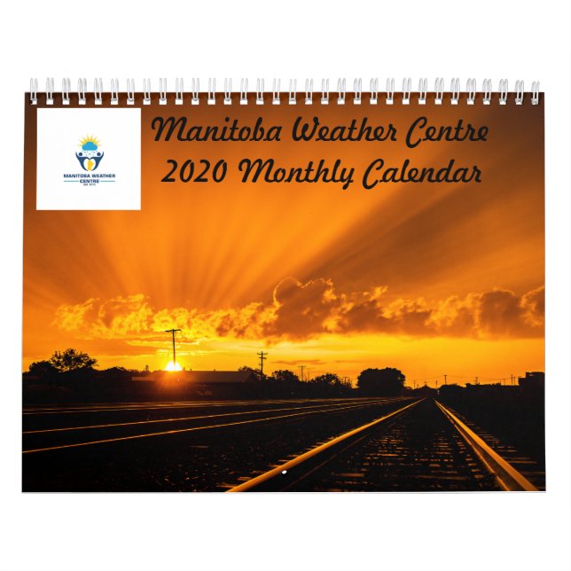 Calendario mensual del Centro Meteorológico de Man (Tapa)