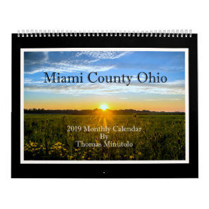 Calendario mensual del condado de Miami Ohio 2019