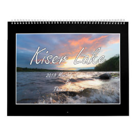 Calendario mensual del lago 2018 Kiser de Tom