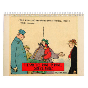 Calendario mensual "The Smythes" panel por panel 2
