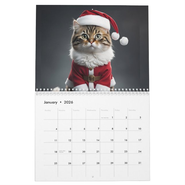 Calendario Meowy (Jan 2026)