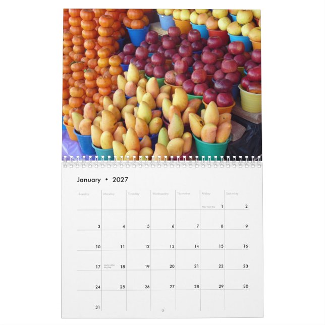 CALENDARIO MERCADOS MEXICANOS, 2013, CALANDER (Jan 2027)