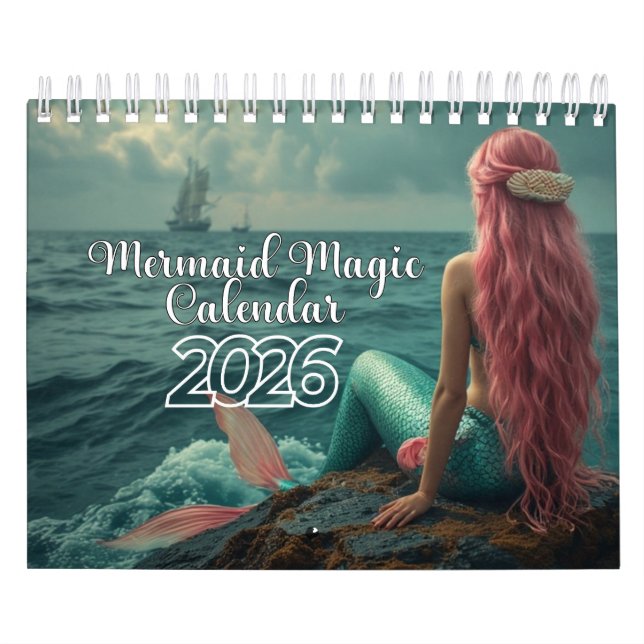 Calendario Mermaid Magic Calendar 2026 (Tapa)