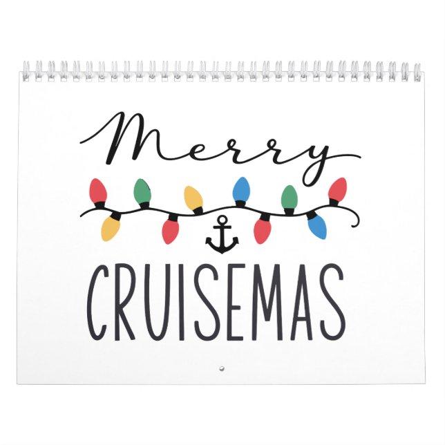 Calendario Merry Cruisemas Family Christmas Cruise Trip  (Tapa)