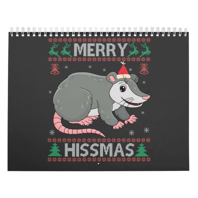 Calendario Merry Hissmas Graciosa Nochebuena Sweater Opossum  (Tapa)