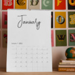 Calendario Meses de escritura simples y minimalistas de cualq<br><div class="desc">Este diseño fue creado a través del arte digital. Puede ser personalizado en el área proporcionada o personalizándolo eligiendo la opción de pulsar para personalizar y cambiando la edad, iniciales o palabras. También puede cambiar el color y estilo del texto o eliminar el texto para un diseño de sólo imagen....</div>