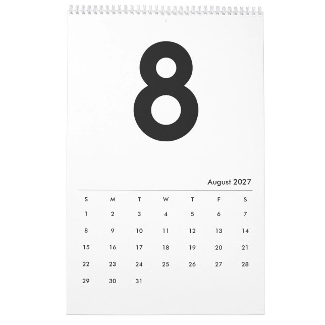 Calendario Meses En Negro 2020 ~ Leslie Peppers (Aug 2027)