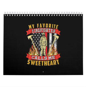 Calendario Mi bombero favorito me llama cariño
