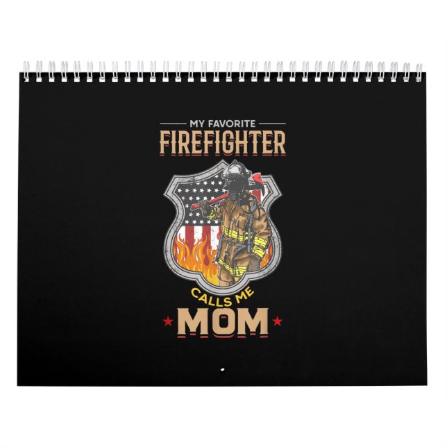 Calendario Mi bombero favorito me llama mamá bombero (Tapa)