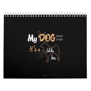 Calendario mi perro no es un zorro es un shiba inu