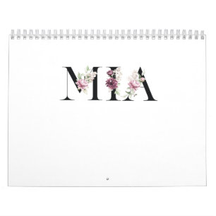 Calendario Mia de nombres