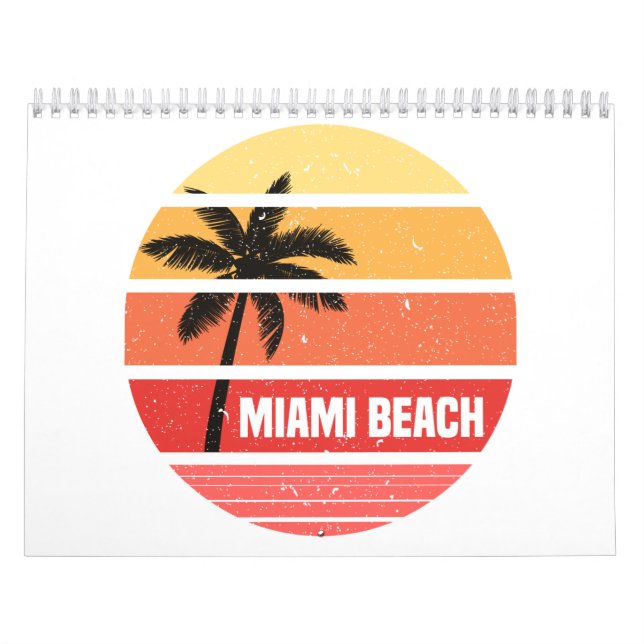 Calendario Miami beach T-Shirt (Tapa)