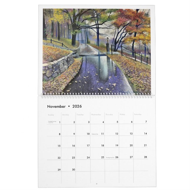 Calendario Michael White's Passionate Pastels Calendar 2026 (Nov 2026)