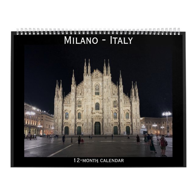 Calendario Milán moderno y antiguo - Italia - foto (Tapa)
