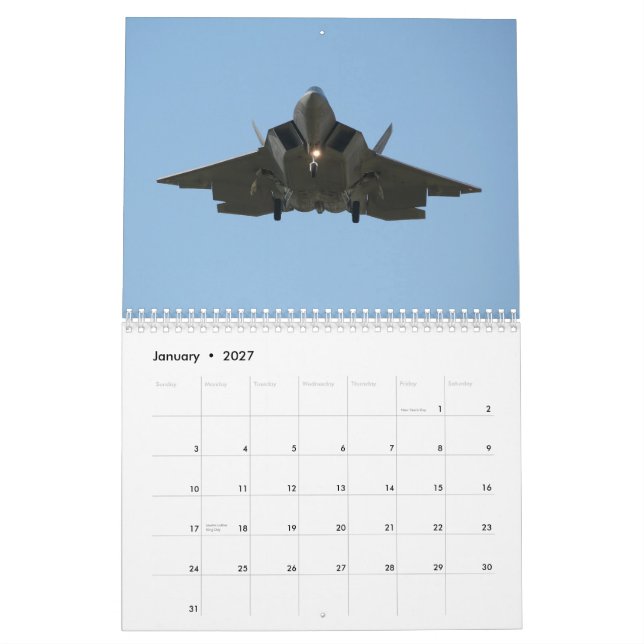 Calendario militar de la aviación (Jan 2027)