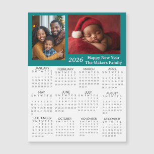 Calendario Mini de Fotos Personalizadas 2026