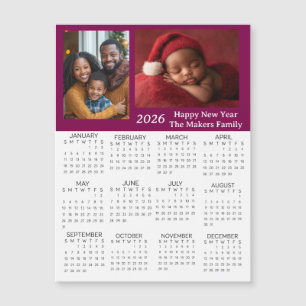 Calendario Mini de Fotos Personalizadas 2026
