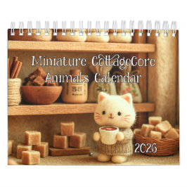 Calendario Miniatura CottageCore Animal 