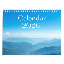 Calendario Minimal Desk Calendar for Calm Planning 2026