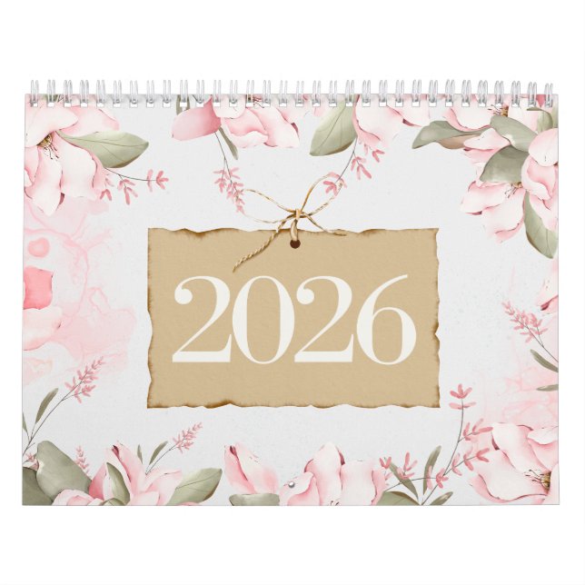 Calendario Minimal Floral Quote Calendar (Tapa)