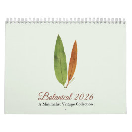 Calendario Minimalist Art Botanical 2026 Calendar