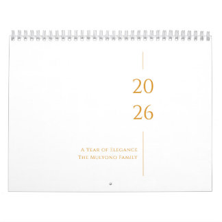 Calendario Minimalist Clean Design