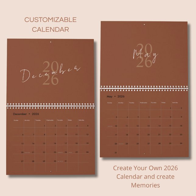 Calendario Minimalist Clean Design (Subido por el creador)
