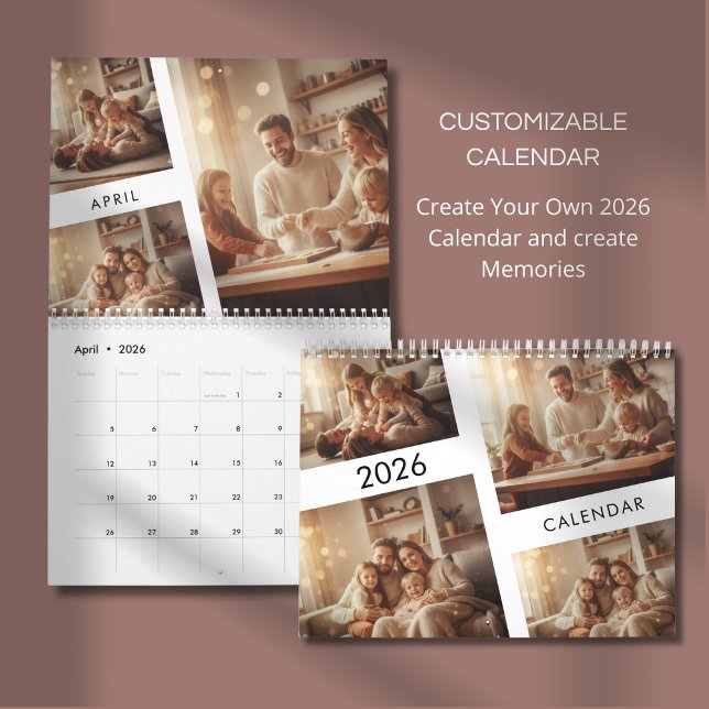 Calendario Minimalist Custom Family Photo 2026 (Subido por el creador)