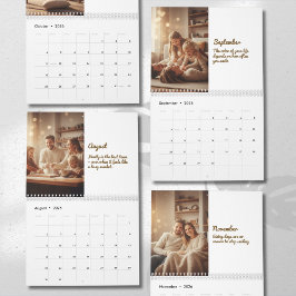 Calendario Minimalist Elegant Photo Quote Calendar 2026