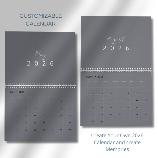 Calendario Minimalist Modern 2026 Wall Calendar (Subido por el creador)