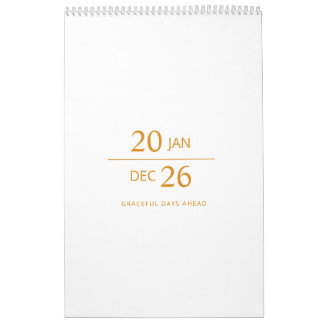 Calendario Minimalist Modern Elegant 2026 Calendar