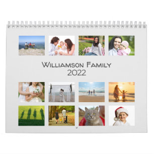 Calendario Minimalista 12 meses 13 Personalizado de fotografí