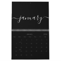 Minimalista negro y blanco 2025