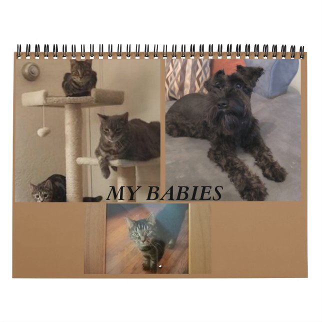 Calendario mínimo CUALQUIER AÑO/TAMAÑO/COLOR/DISEÑ (Tapa)